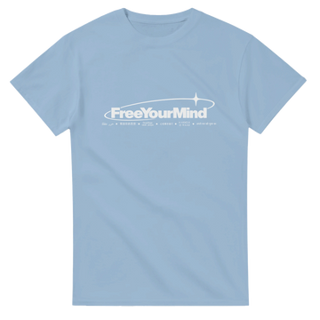 Free Your Mind Tee — Light Blue / S